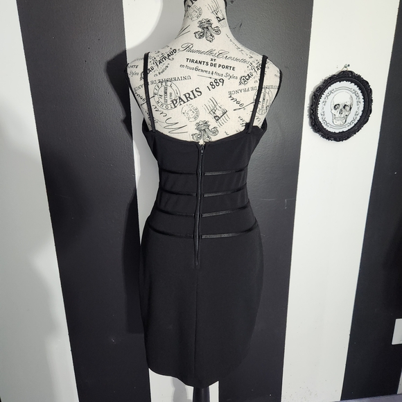 Vintage Buckle Goth Dress - Picture 3 of 5